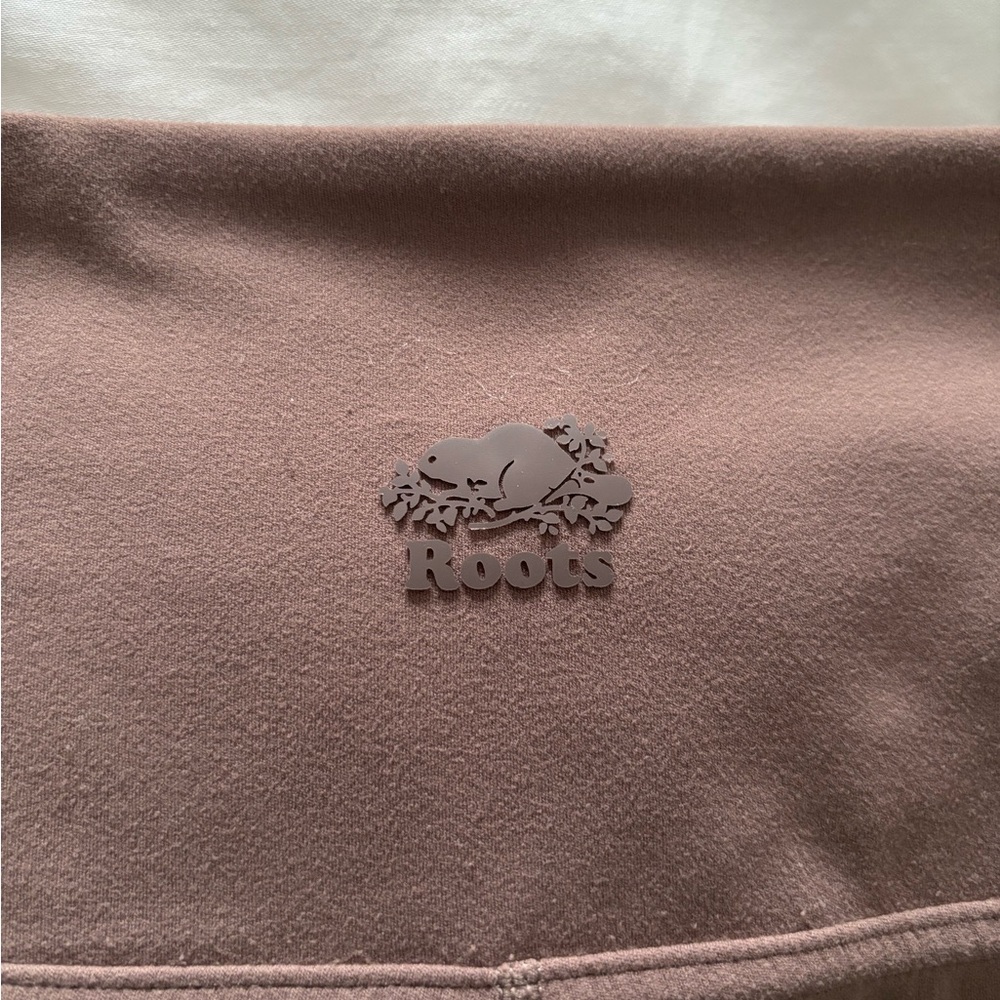 Roots Taupe wide leg joggers